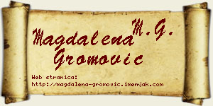 Magdalena Gromović vizit kartica